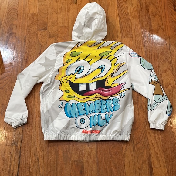 Members Only Nickelodeon Jacket size Large lightweight 2 pockets zip fro… - Picture 2 of 16